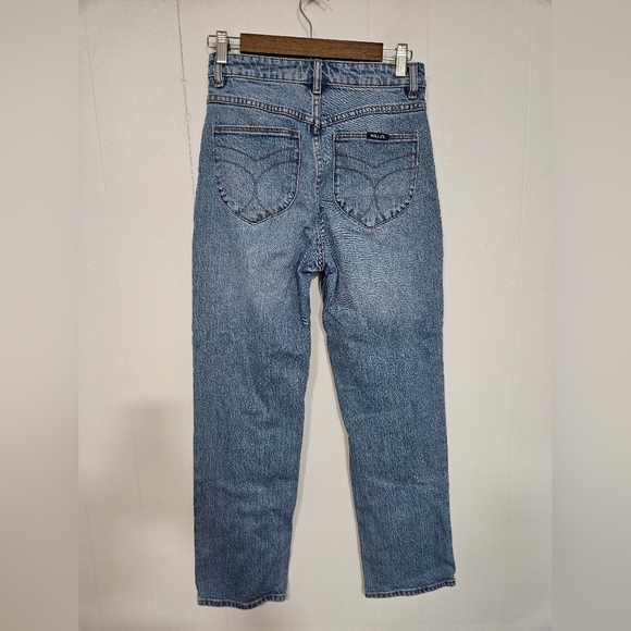 ROLLA'S Originals High Rise Straight Blue Jeans - Picture 3 of 5